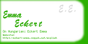 emma eckert business card